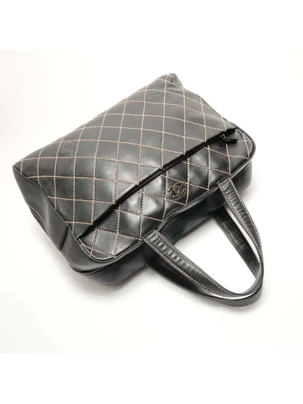 Chanel Handbag Wild Stitch Tote - Picture 8 of 10